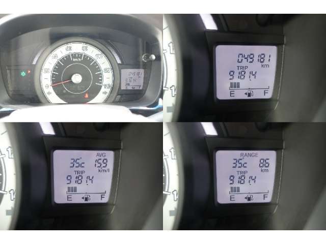 ☆スピードメーター☆すっきりとしたデザイン☆燃費情報や航続可能距離も確認しやすいです☆