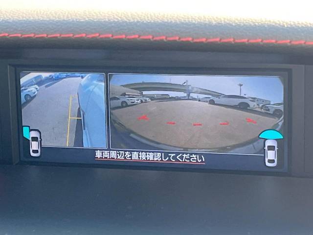 【フロント＆サイドカメラ】ドライバーから見にくい死角部分を映像で確認できる前方と左側面にカメラを装着。見通しがきかない場所や住宅密集地などを運転することが多い人におすすめの安心装備です。