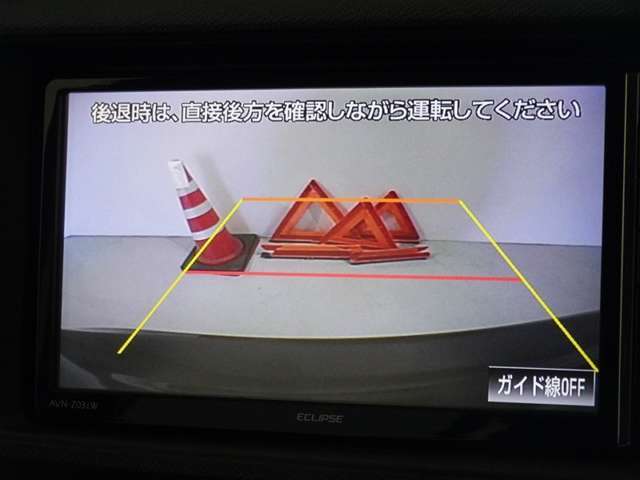 バックカメラを装備しています、車庫入れもラクラクです。