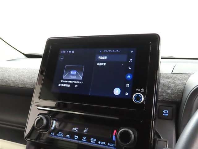 ドライブレコーダーの映像を画面で確認できます。
