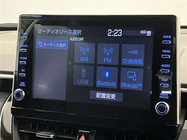 【ディスプレイオーディオ】ディスプレイオーディオになります。ラジオやBluetoothが装備されておりますので便利ですよ！