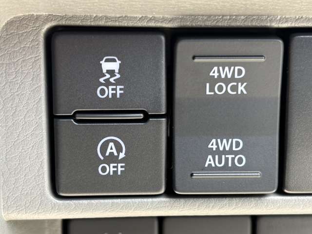 パートタイム4WDで必要に応じて駆動変更が可能！