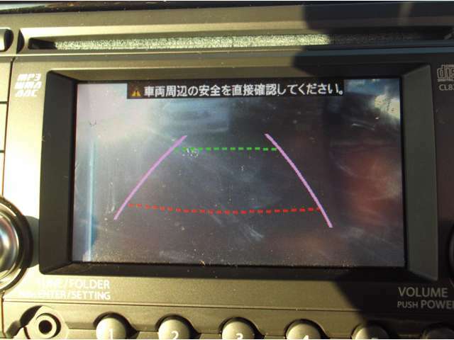 バックカメラの視界も良好です！駐車の際にも便利♪