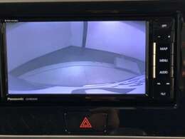 リバースギアに入れるだけで後方の表示へ切り替わります。夜間や雨の日の駐車も楽になりますよ。