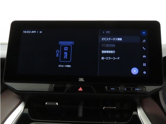 ETCの履歴などがナビ画面で確認出来ます。