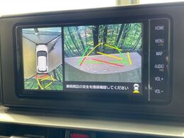 【パノラミックビューモニター】専用のカメラにより、上から見下ろしたような視点で360度クルマの周囲を確認することができます☆死角部分も確認しやすく、狭い場所での切り返しや駐車もスムーズに行えます。