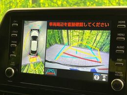【パノラミックビューモニター】専用のカメラにより、上から見下ろしたような視点で360度クルマの周囲を確認することができます☆死角部分も確認しやすく、狭い場所での切り返しや駐車もスムーズに行えます。