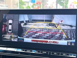【パノラミックビューモニター】専用のカメラにより、上から見下ろしたような視点で360度クルマの周囲を確認することができます☆死角部分も確認しやすく、狭い場所での切り返しや駐車もスムーズに行えます。