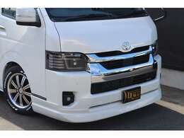 DynastyIdentityフロントハーフスポイラー！DynastyDignity2眼シーケンシャルウインカーLEDヘッドライト！