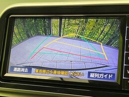 【バックカメラ】駐車時に後方がリアルタイム映像で確認できます。大型商業施設や立体駐車場での駐車時や、夜間のバック時に大活躍！運転スキルに関わらず、今や必須となった装備のひとつです！