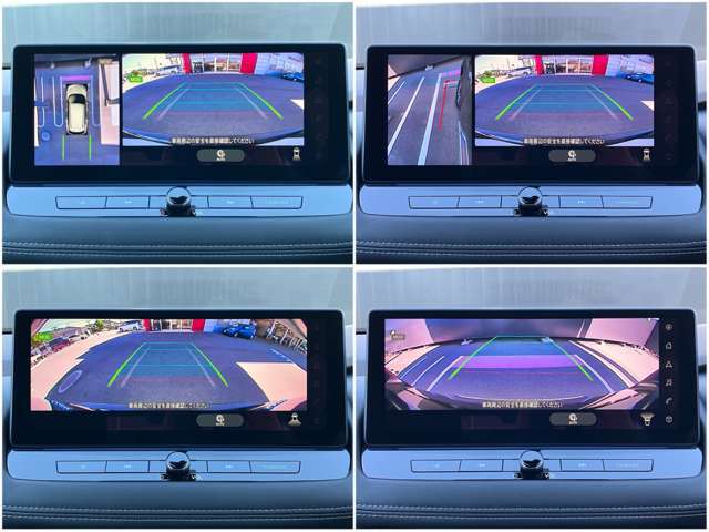 空の上から見下ろすような視点のアラウンドビューモニターでスムーズ駐車。狭い場所での駐車も、周囲が映像で確認できます。
