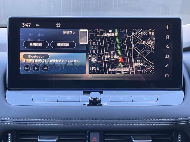 多彩なNissanConnect サービスに対応するナビゲーションシステム搭載(NissanConnectのご利用には別途お申し込みが必要となります。詳しくはカーライフアドバイザーまでお問い合わせください)。