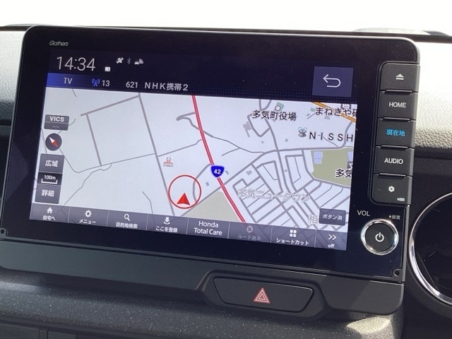 ホンダ純正9インチインターナビは画面が大きくて見やすいですよ～(^^♪