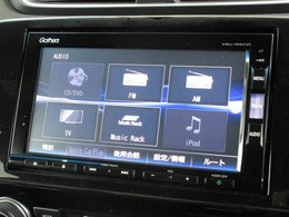 ナビゲーションはギャザズメモリーナビ(VRU-195CVi)が装着されております。AM、FM、CD、DVD再生、音楽録音再生、フルセグTV、Bluetoothがご使用いただけます。