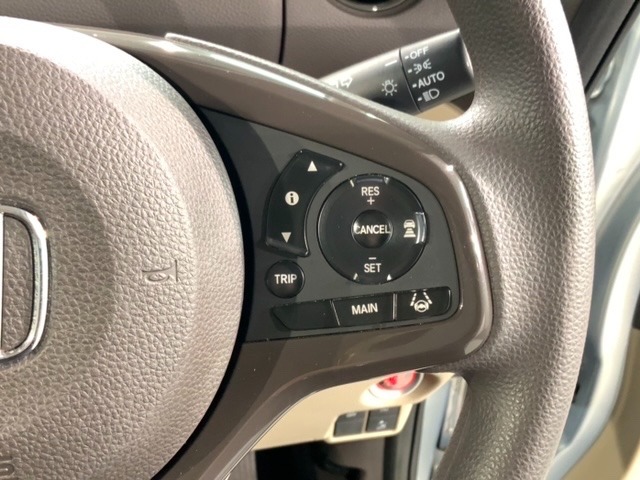 クルーズコントロールを装備しています。高速道路などで一定の速度で走ってくれるので運転が楽ですよ！速度を設定できますので、スピードの出しすぎにも注意できます。