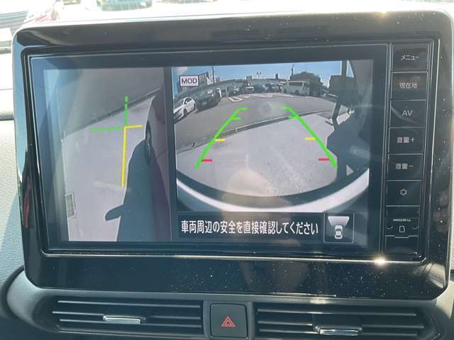アラウンドビューモニターで全周囲が見えるのでバックや駐車が苦手な方も安心です。