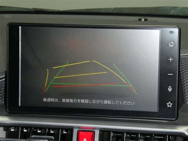 バックガイドモニターで、後方を確認しながら安心して駐車することができます。運転初心者も熟練者も必須の機能ですよ！