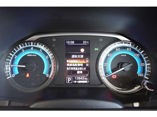 大きく視認性の良いスピードメーターです！