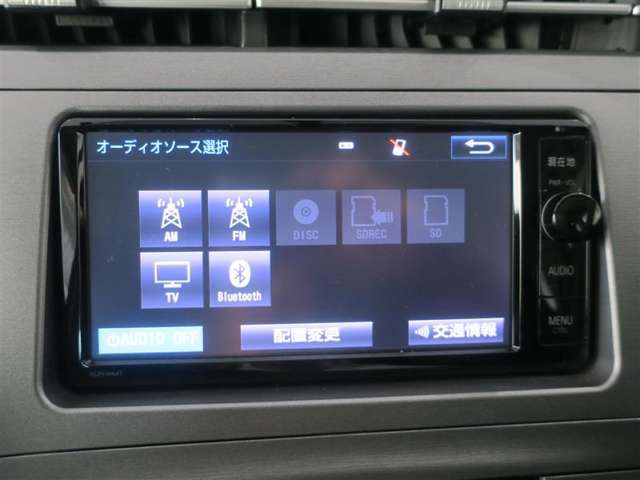 ナビやラジオの視聴だけでなく、ハンズフリー通話や音楽再生がBluetoothで接続可能です。