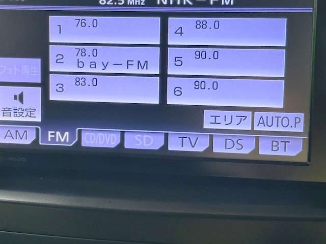 純正SDナビ付き！DVD再生、フルセグTV、Bluetoothオーディオ、バックモニターと装備が充実しております！
