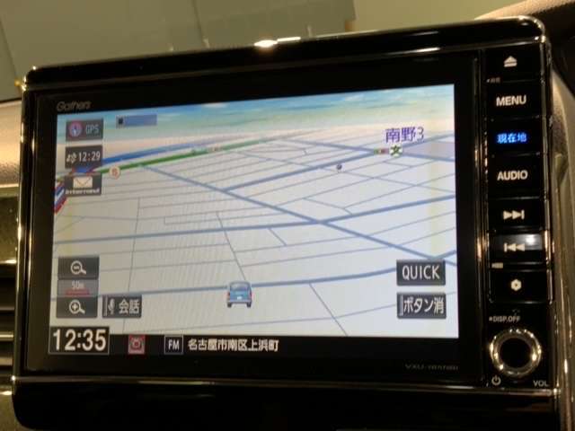 ギャザズナビ搭載です。知らない道も安心ですね！
