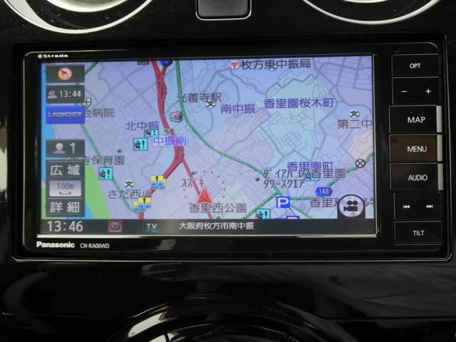 メモリーナビゲーションではじめての道や知らない道も快適にドライブ！