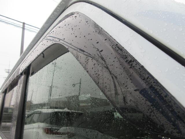 雨の日の換気に便利なドアバイザー付きです。
