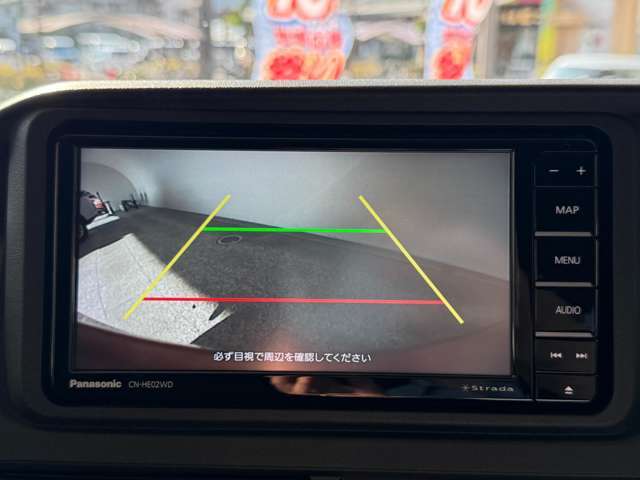 【バックカメラ付き】自宅の車庫入れも外出先の慣れない駐車場でも安心です(^^)/