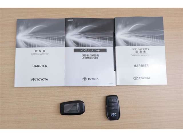取扱説明書、メンテナンスノート完備。スマートキーは2個となります♪