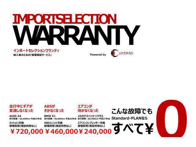 ご納車後も安心の保証展開がございます。初度登録から10年未満の車両を対象に全国でお使いいただける600項目に及ぶ距離無制限かつお財布にも優しい保証です。