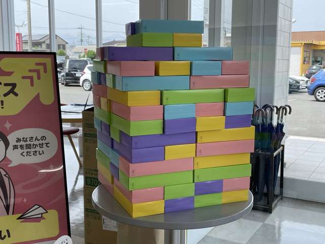 ご来店特典！もれなくボックスティッシュプ レ ゼ ント！