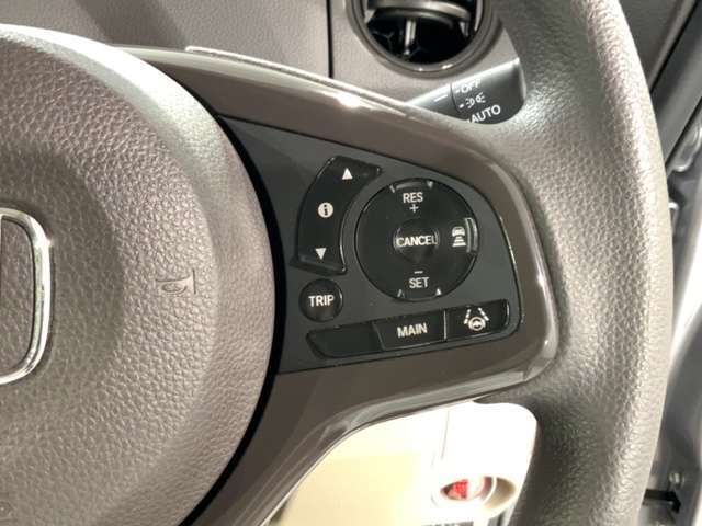 クルーズコントロールを装備しています。高速道路などで一定の速度で走ってくれるので運転が楽ですよ！速度を設定できますので、スピードの出しすぎにも注意できます。
