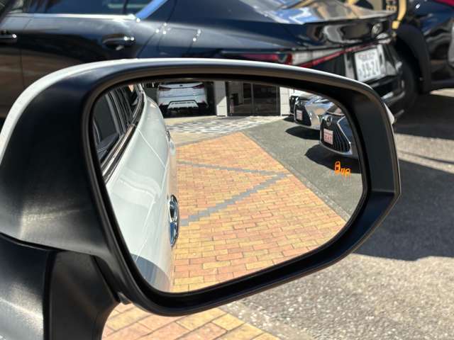 ブラインドスポットモニター（BSM）付き！左右の死角に他の車両がいる場合に、ウィンカーを出し、車線変更しようとすると、警告してくれます！事故を防いでくれるアイテムです！