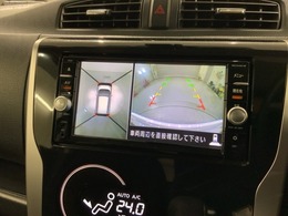 全方位モニターがついています！　車の周囲を360°安全確認できるので、普段の駐車はもちろんの事、縦列駐車や幅寄せの際にも活躍してくれますよ。