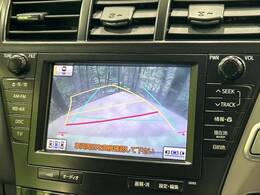 【バックカメラ】駐車時に後方がリアルタイム映像で確認できます。大型商業施設や立体駐車場での駐車時や、夜間のバック時に大活躍！運転スキルに関わらず、今や必須となった装備のひとつです！