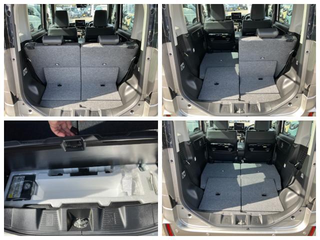 荷物のタイプや利用シーンに合わせて、広く機能的なラゲッジスペースを自在にアレンジ！