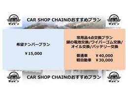 お客様のニーズにに合わせたプランをお選びいただけます。ステキなカーライフをサポートします！