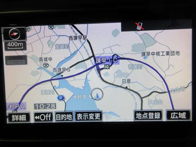 慣れない道もナビ装備で安心です。