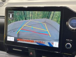 【バックカメラ】駐車時に後方がリアルタイム映像で確認できます。大型商業施設や立体駐車場での駐車時や、夜間のバック時に大活躍！運転スキルに関わらず、今や必須となった装備のひとつです！