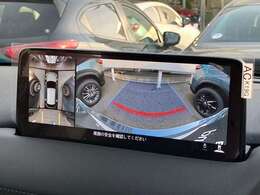 360°モニター付き！コーナーセンサーと連動して運転を快適にサポート！