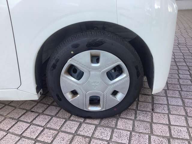 足元を飾るホイールキャップ。傷を付けても交換可能です。