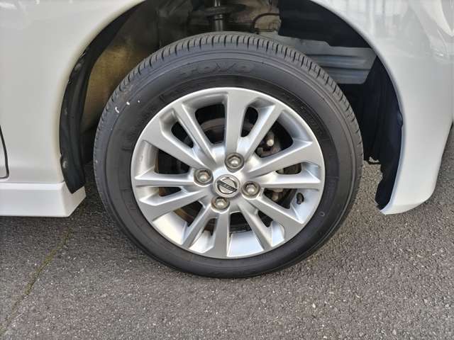 標準14インチアルミホイール　＆　TOYO　SD-k7　2022年製　155/65R14　75S　溝残約5mm（車検適合1.6mm以上）