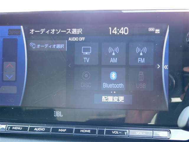 フルセグやBluetoothオーディオ再生機能付き