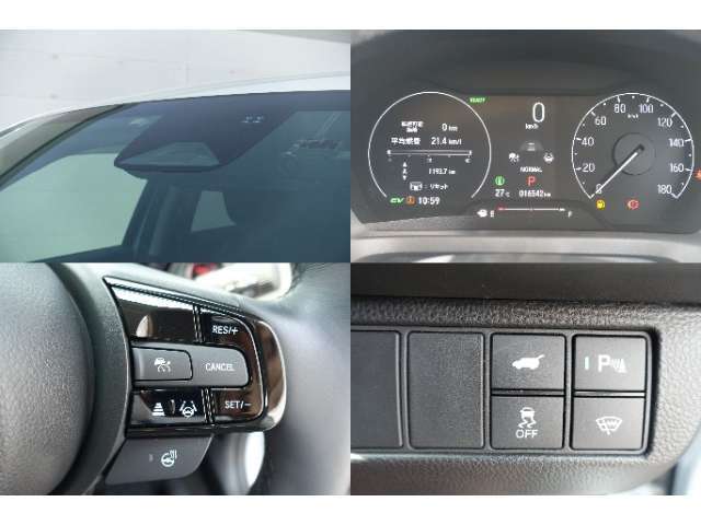 ☆ホンダセンシング付き☆事故に遭わない社会を目指して先進の安全支援システムHonda SENSINGを搭載☆ミリ波レーダーと単眼カメラなどを癒合した高精度な検知機能で安心・快適なドライブをサポート☆
