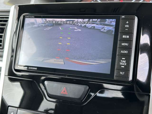 【バックカメラ】付で方向確認も安心です。狭い駐車場や後方確認しにくい場所で活躍します♪駐車が苦手な方にもオススメな便利機能です！