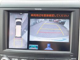 【パノラミックビューモニター】専用のカメラにより、上から見下ろしたような視点で360度クルマの周囲を確認することができます☆縦列駐車や幅寄せ時に活躍してくれます♪