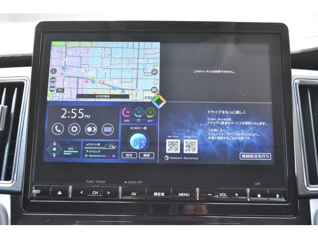 純正10.1型メモリーナビゲーションを装備！フルセグTV・CD・SDカード・DVD・Bluetoothオーディオ・FM/AMラジオが使えます！