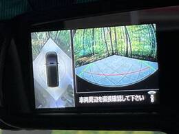 【マルチアラウンドモニター】専用のカメラにより、上から見下ろしたような視点で360度クルマの周囲を確認することができます☆死角部分も確認しやすく、狭い場所での切り返しや駐車もスムーズに行えます。
