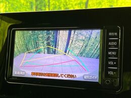 【バックカメラ】駐車時に後方がリアルタイム映像で確認できます。大型商業施設や立体駐車場での駐車時や、夜間のバック時に大活躍！運転スキルに関わらず、今や必須となった装備のひとつです！