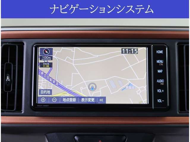 【ナビ】純正SDナビが付いています。CD録音やDVD再生、Bluetoothオーディオ、フルセグTVなどの音楽機能がご利用頂けます。